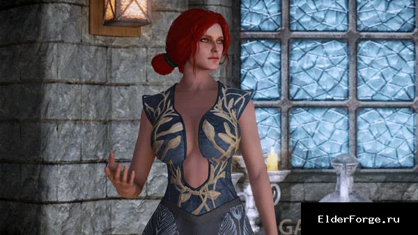 Обложка мода: Анархический синий наряд из Baldur's Gate 3 для Skyrim SE‑AE