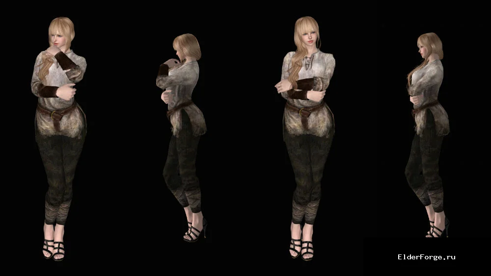 Обложка мода: Анимации ожидания LE — Lifelike Idle Animations, стойки для женского ГГ в Skyrim