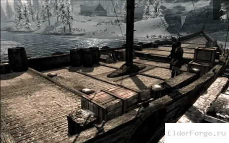 Обложка мода: Анимация плавания лодок и кораблей в Skyrim LE – реалистичное качание на воде
