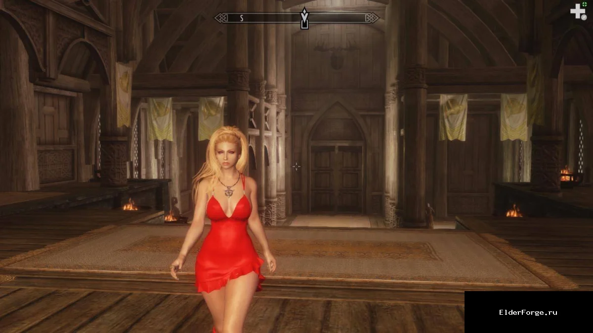 Обложка мода: Анимация стойки, ходьбы и бега для женских персонажей в Skyrim LE