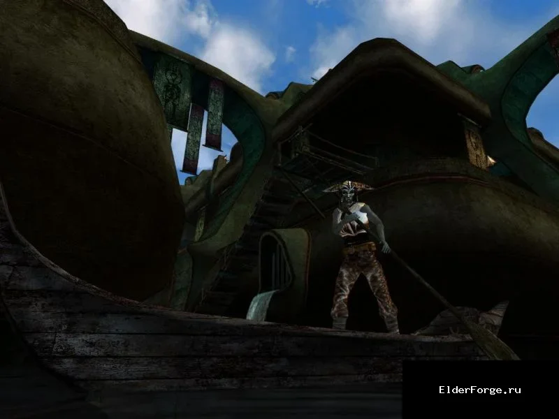 Обложка мода: Анимированные гондольеры для Morrowind – живые персонажи в каналах Вивека