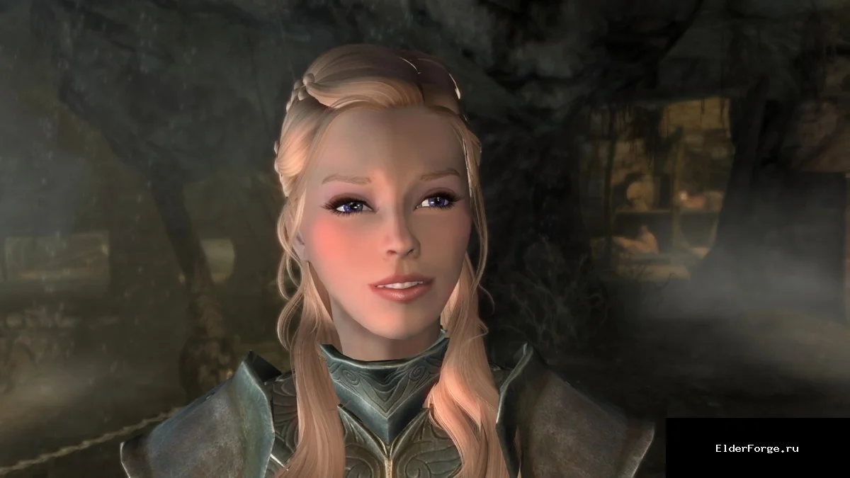 Обложка мода: Анна — новая спутница в тяжёлой броне для Skyrim SE