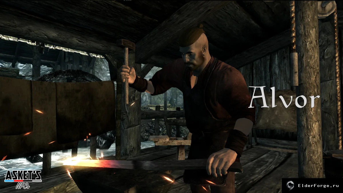 Обложка мода: Asket's NPCs — обновлённые персонажи Skyrim Legendary Edition