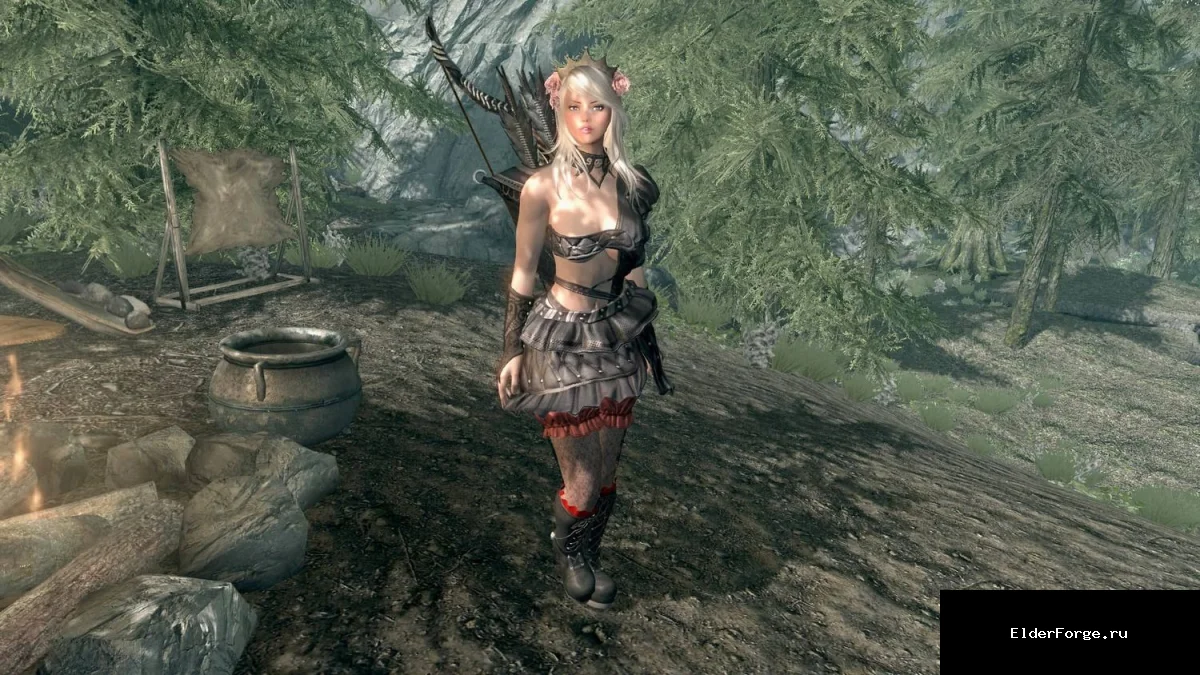 Обложка мода: Aspen — новая спутница для Skyrim LE с уникальной броней и оружием