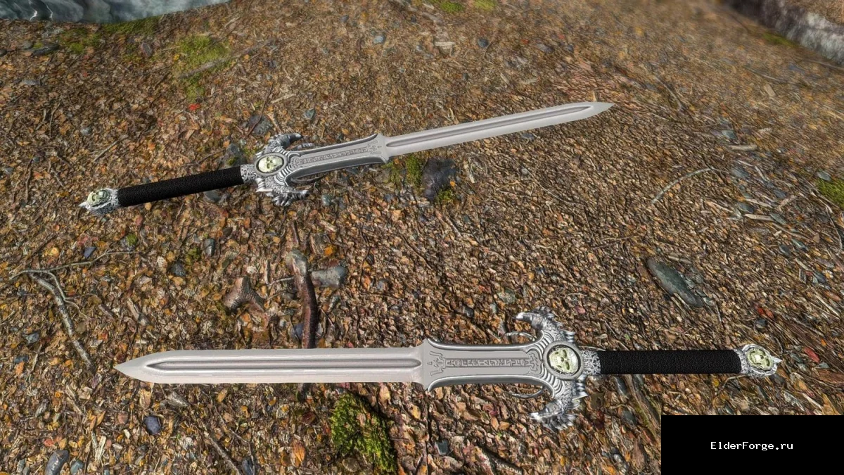 Обложка мода: Atlantean Dragon Slayer — новый меч для Skyrim SE/AE