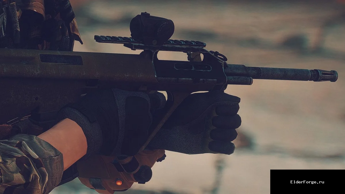 Обложка мода: AUG A1 – Полный визуальный апгрейд пистолетов‑пулеметов в Fallout 4