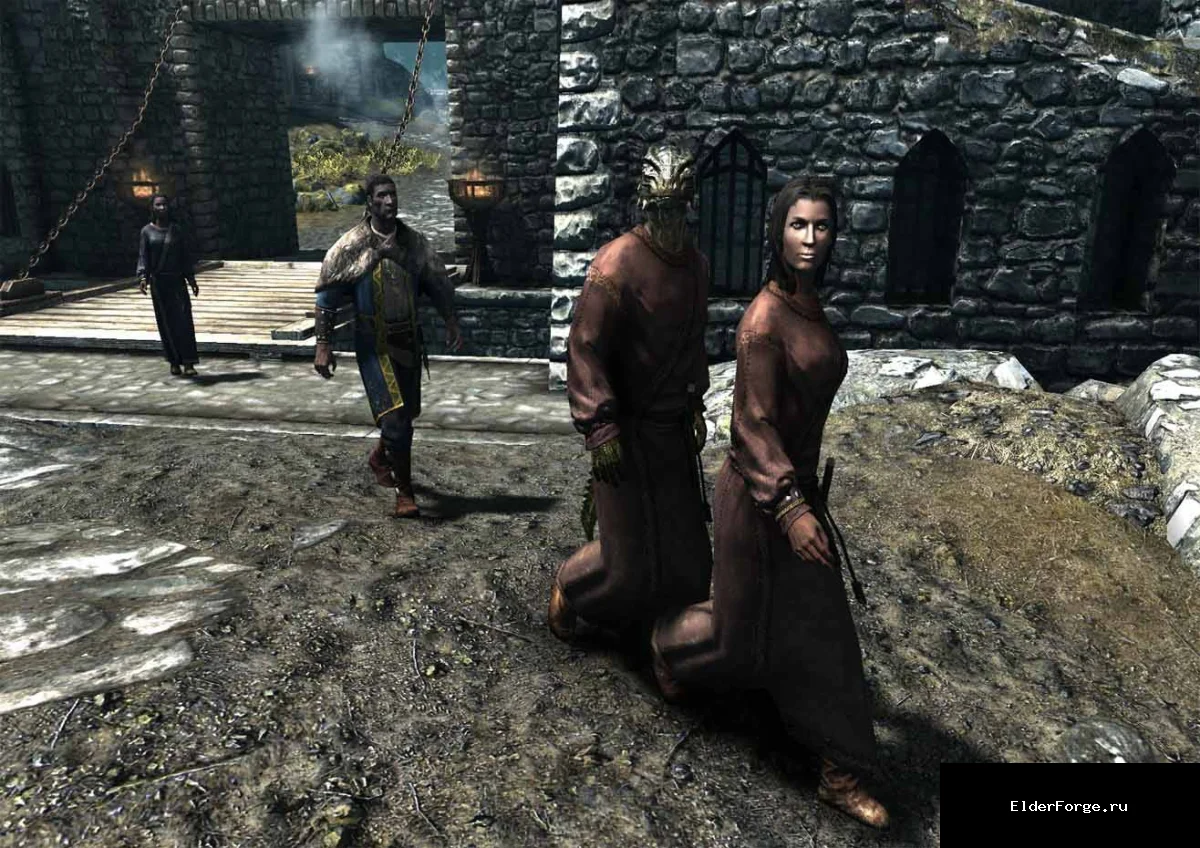 Обложка мода: Авантюристы и путешественники — группы NPC‑искатели в Skyrim LE