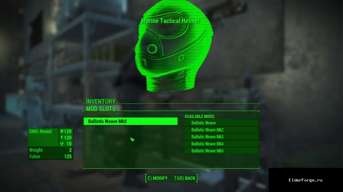 Обложка мода: Баллистический гидрокостюм для Fallout 4 – улучшенный костюм морской пехоты