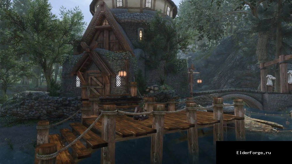 Обложка мода: Башня волшебника Миреле Бисмат – уютный дом для магов в Skyrim SE‑AE