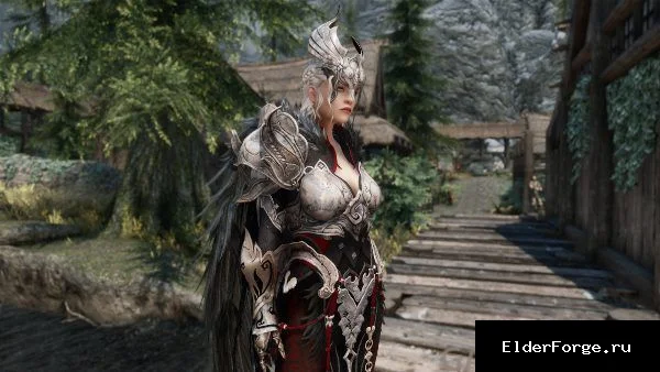 Обложка мода: BDO Boss – женская броня из Black Desert Online для Skyrim SE