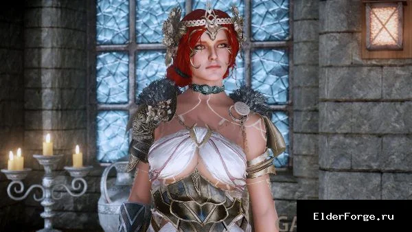 Обложка мода: BDO Иникстра – комплект Стража из Black Desert Online для Skyrim SE (SMP, BodySlide, 3BA)