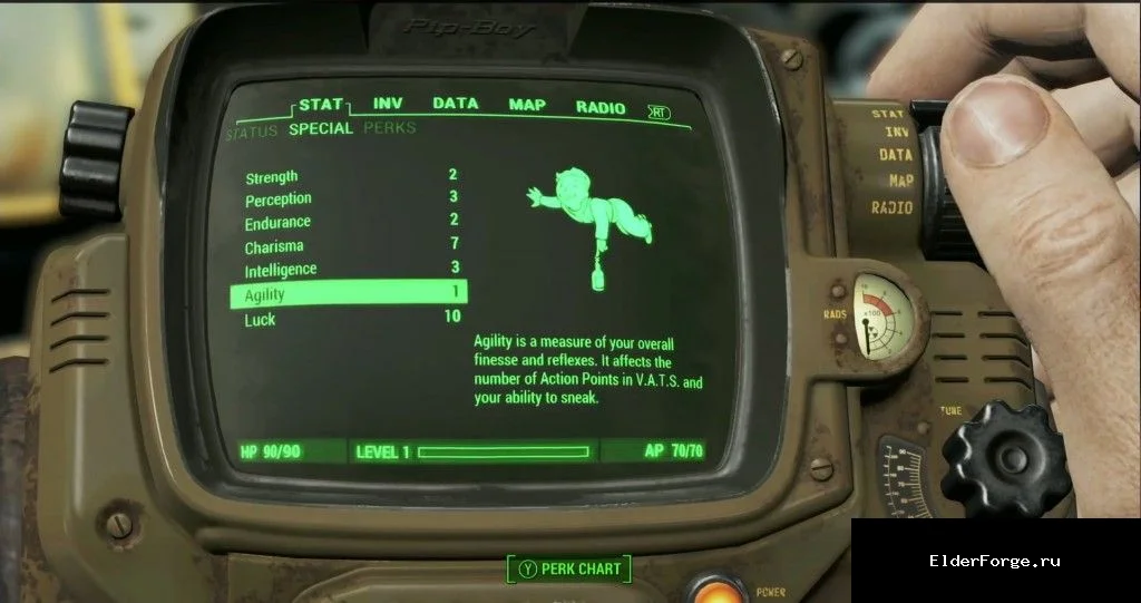 Обложка мода: Бесконечный спринт в Fallout 4 — без потери выносливости