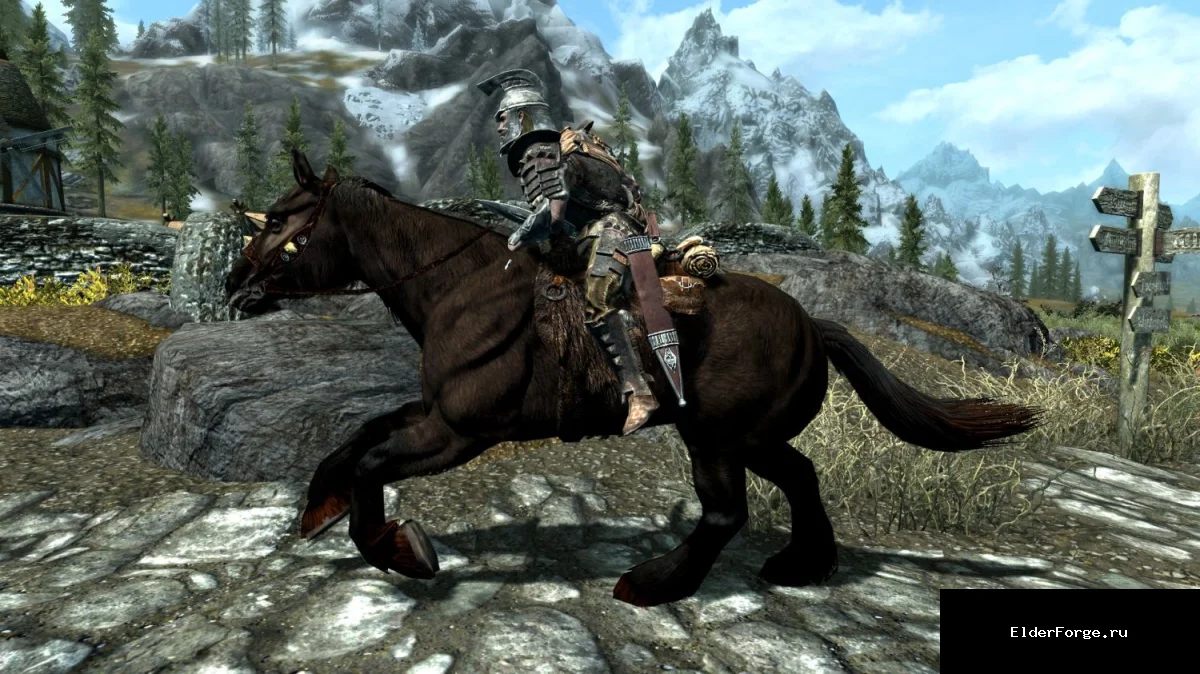 Обложка мода: Бесплатный спринт для Skyrim LE — бесконечная выносливость при беге