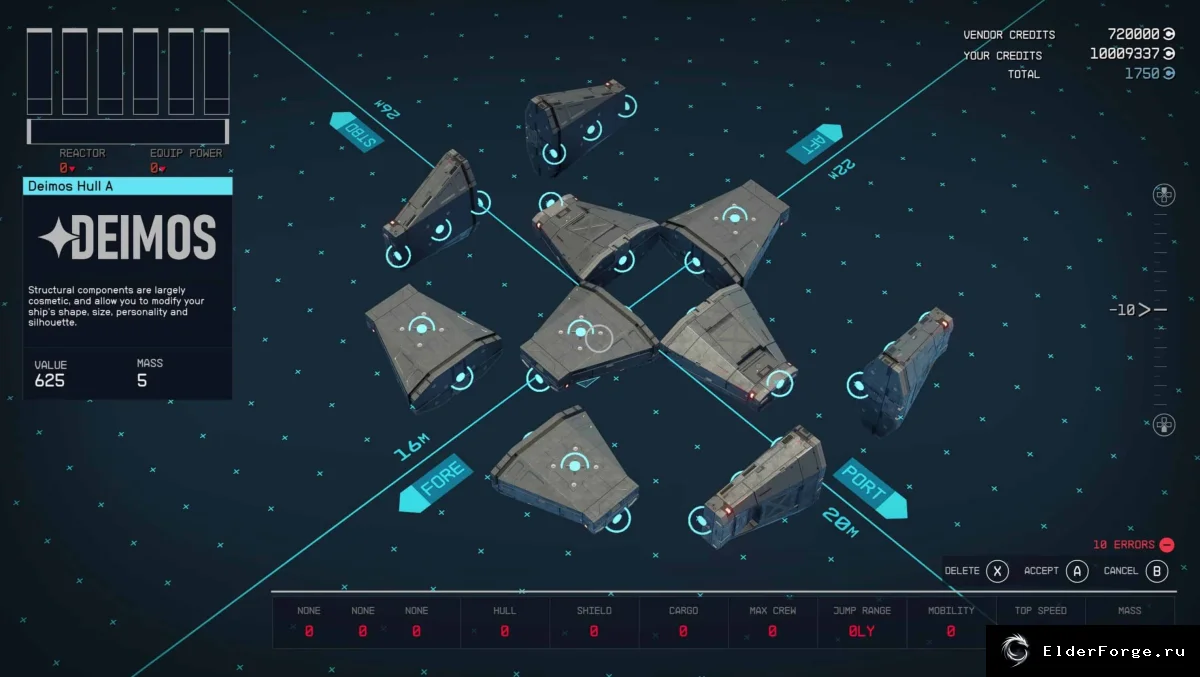Обложка мода: Better Ship Part Flips – новые повороты корабельных деталей в Starfield