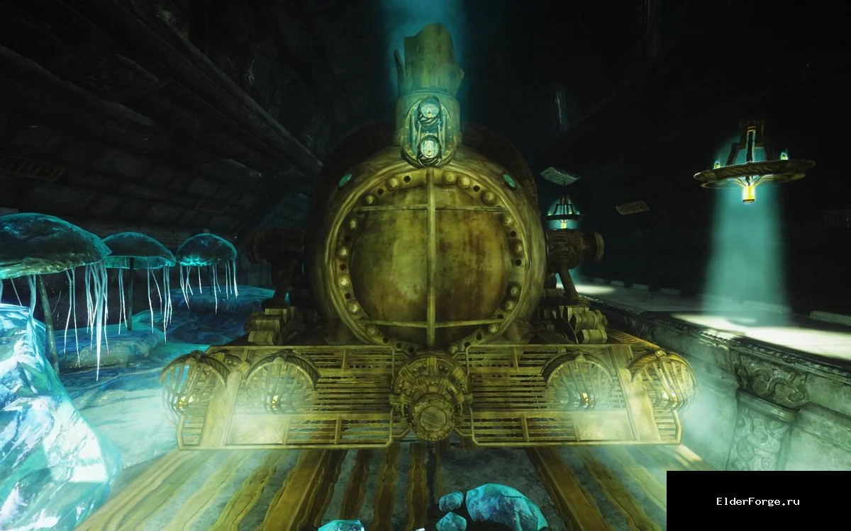 Обложка мода: Blackreach Railroad – Двемерская железная дорога для Skyrim SE‑AE