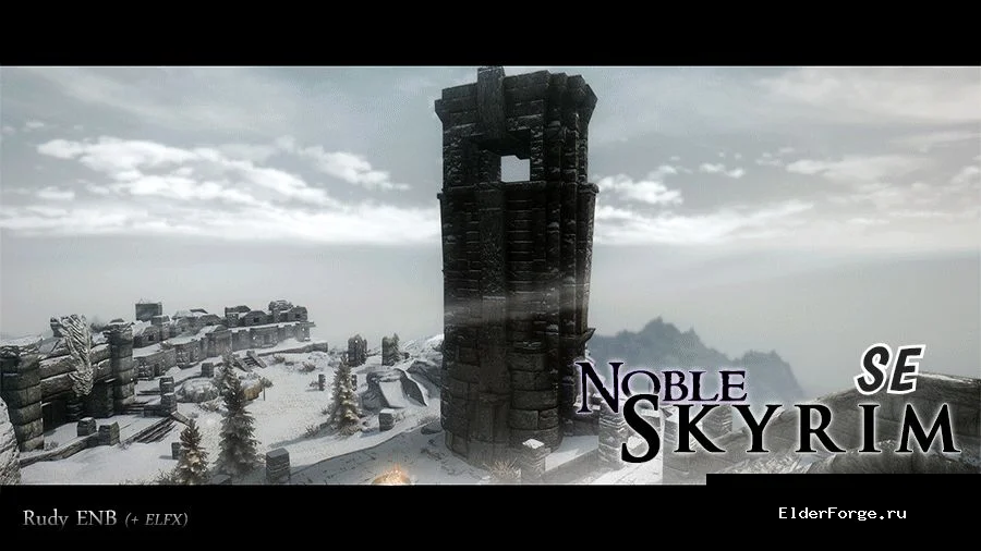 Обложка мода: Благородный Skyrim SE-AE: полная HD‑ретекстуризация архитектурных объектов