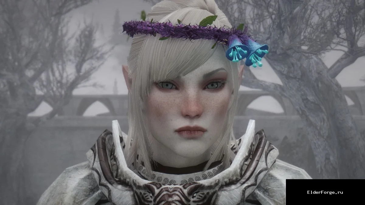 Обложка мода: Бледная текстура лица для Skyrim LE – HD ретекстурирование UNP/CBBE