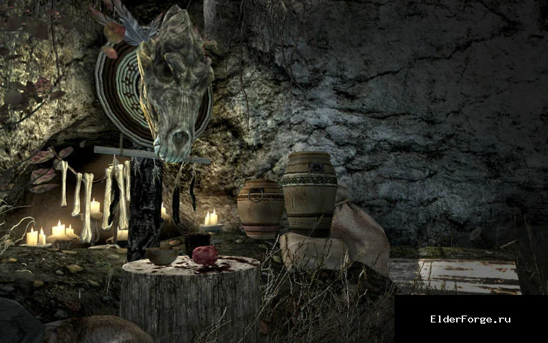 Обложка мода: Blessing of Hircine LE — святилище Хирсина и бонусы для охотников в Skyrim