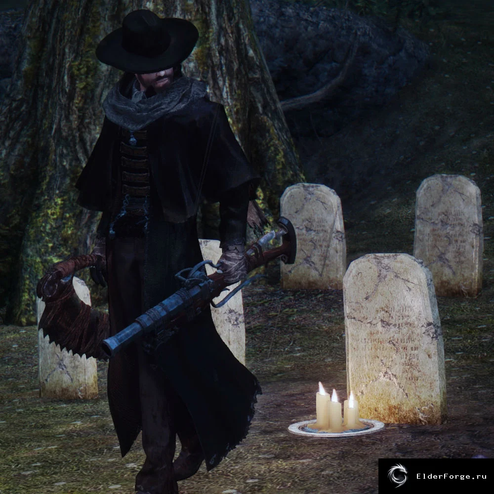 Обложка мода: Bloodborne: Одеяние преподобного Гаскойна для Skyrim LE