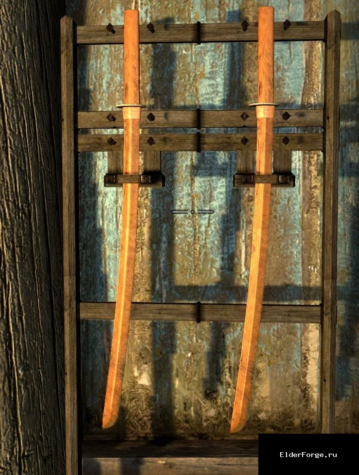 Обложка мода: Боккэн – традиционный японский деревянный меч для Skyrim LE