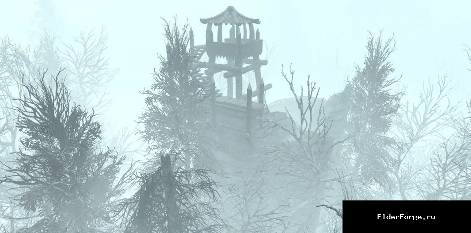 Обложка мода: Болотные джунгли Хьялмарка (Skyrim SE) – мрачный затопленный лес