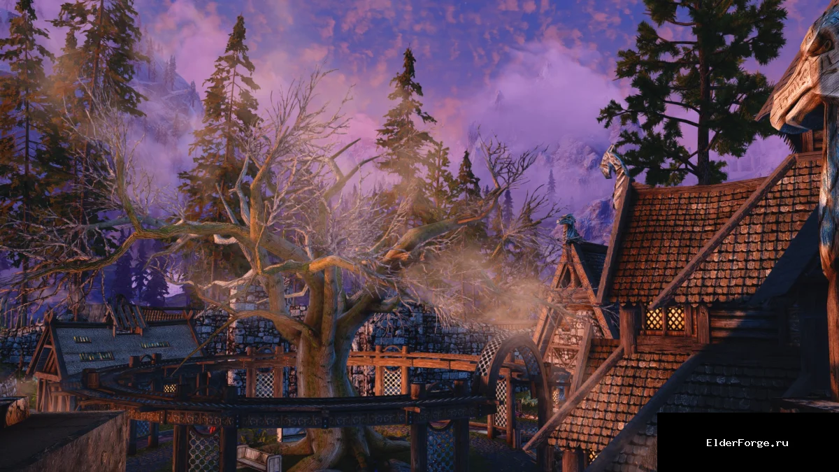 Обложка мода: Больше деревьев в городах Skyrim SE – улучшенный ландшафт