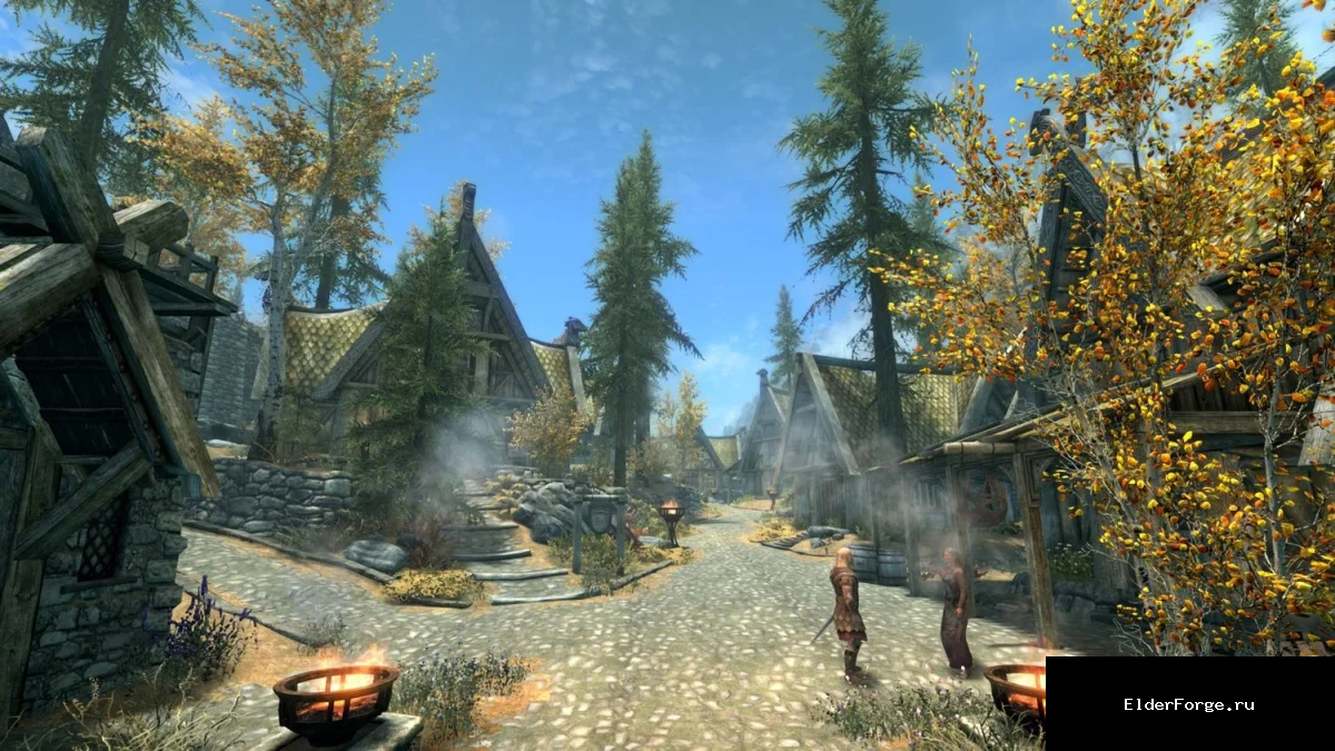 Обложка мода: Больше деревьев в Вайтране – улучшенный ландшафт для Skyrim SE
