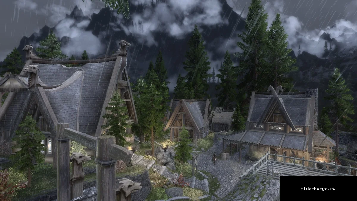 Обложка мода: Больше деревьев в Вайтране – улучшенный ландшафт для Skyrim SE/AE