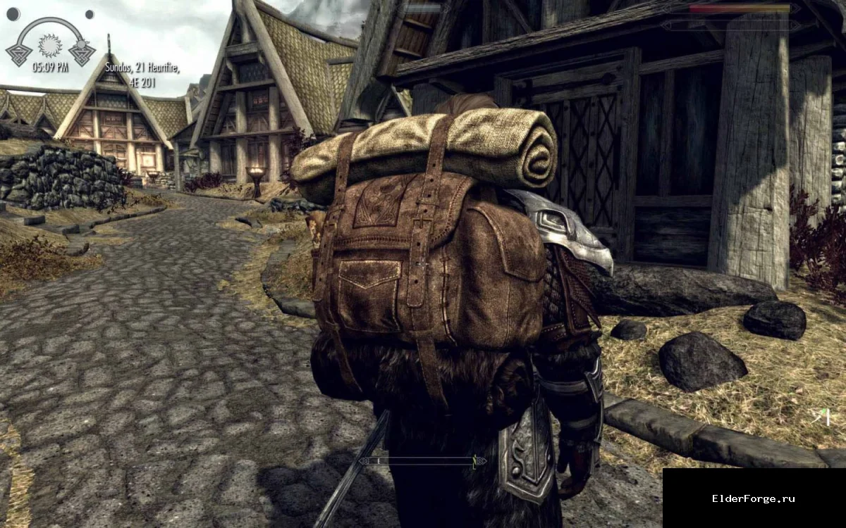 Обложка мода: Большие кожаные рюкзаки для Skyrim Legendary Edition – больше веса и стиль