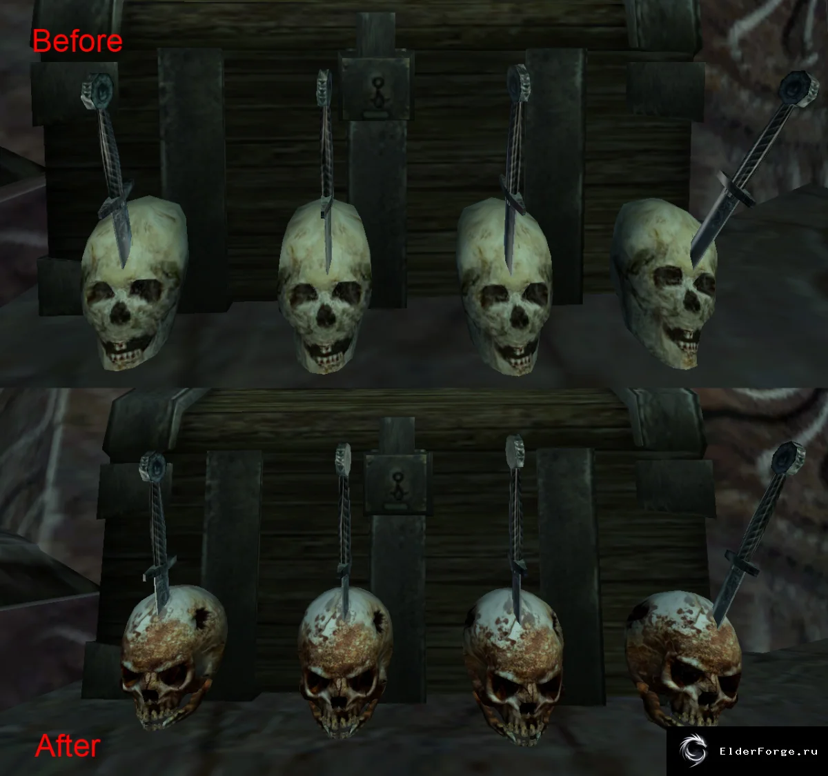 Обложка мода: Bone Items – Улучшенные кости и скелеты для Morrowind