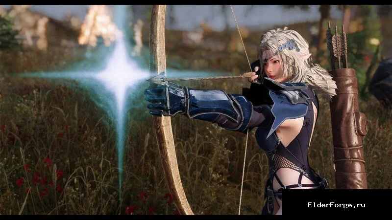Обложка мода: Bow Charge Plus – заряженные выстрелы и очередь стрел для Skyrim SE/AE