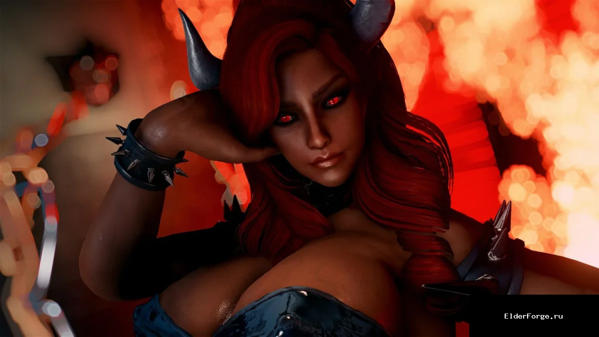 Обложка мода: Bowsette (Dark Skin) – уникальный пресет лица для Fallout 4