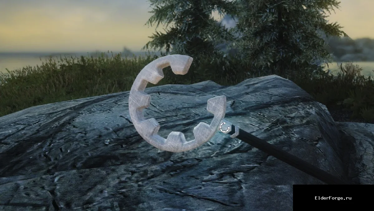 Обложка мода: Божественный посох — мощный магический артефакт для Skyrim Legendary Edition