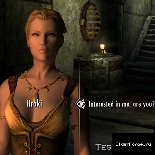 Обложка мода: Брак с Хроки в Skyrim LE — простой мод для женитьбы