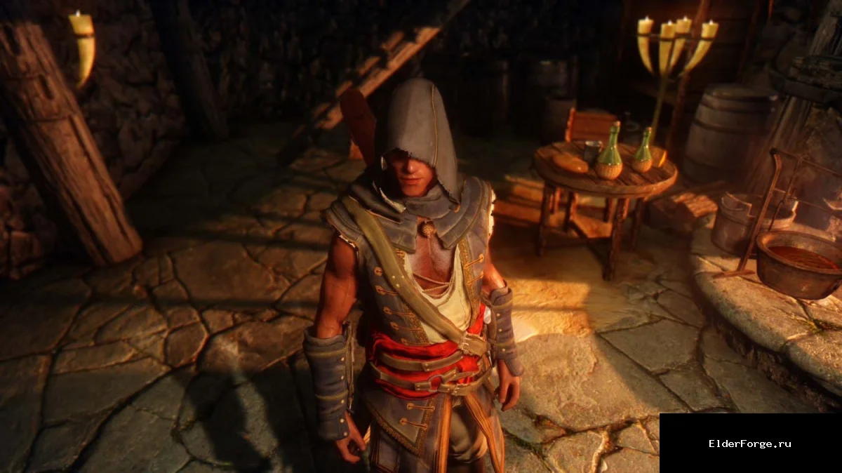 Обложка мода: Броня Адевале из Assassin's Creed IV для Skyrim LE – стильный набор