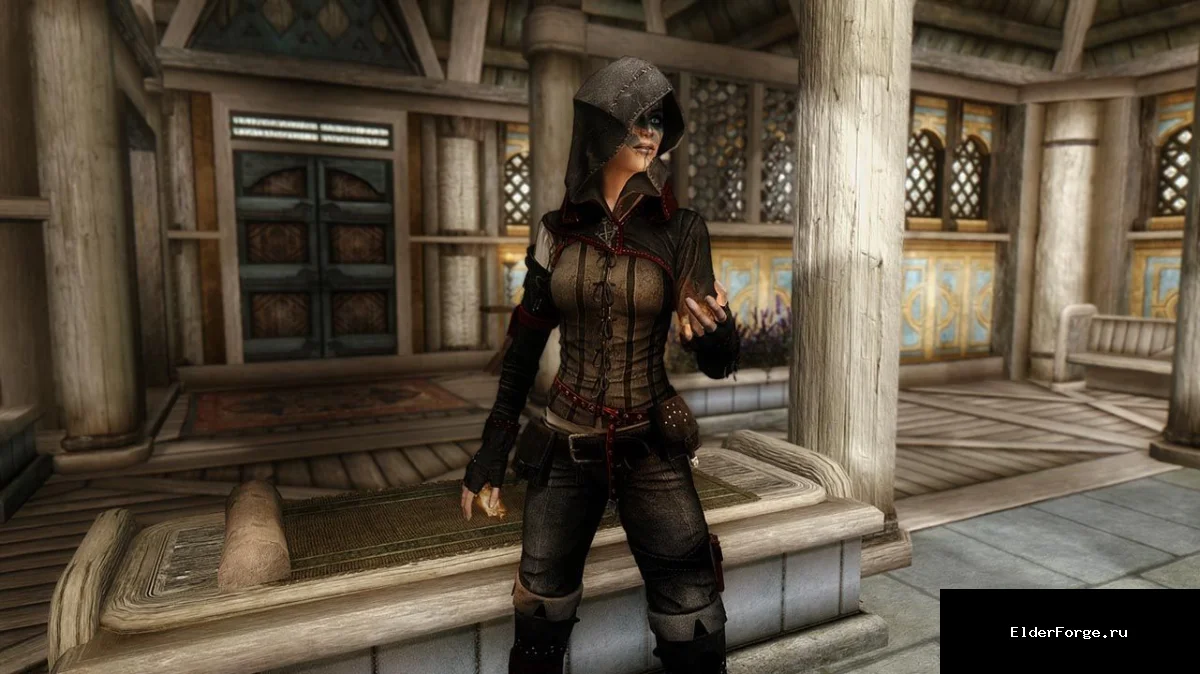 Обложка мода: Броня Ассасина от Elianora — стильный набор для Skyrim LE