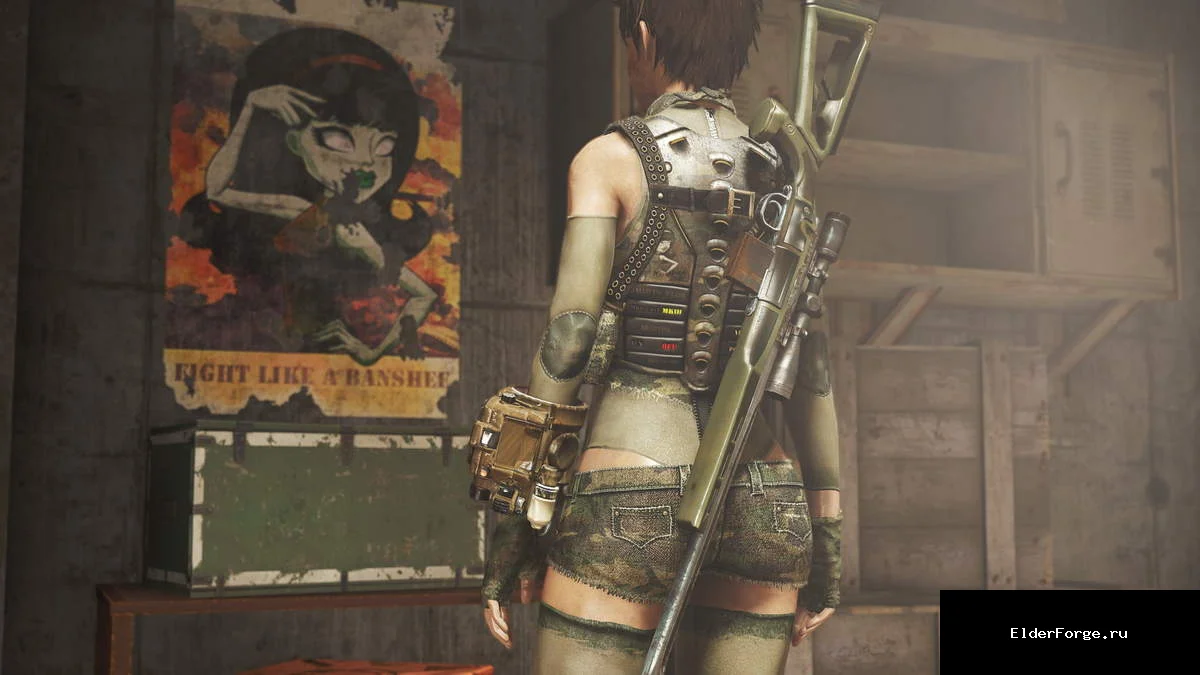 Обложка мода: Броня Банши (Banshee Recon Armor) для CBBE – русский перевод Fallout 4