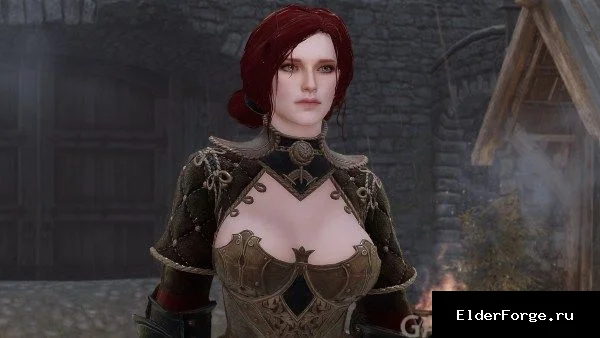 Обложка мода: Броня Bless Online для CBBE в Skyrim SE – комплект из 5 предметов