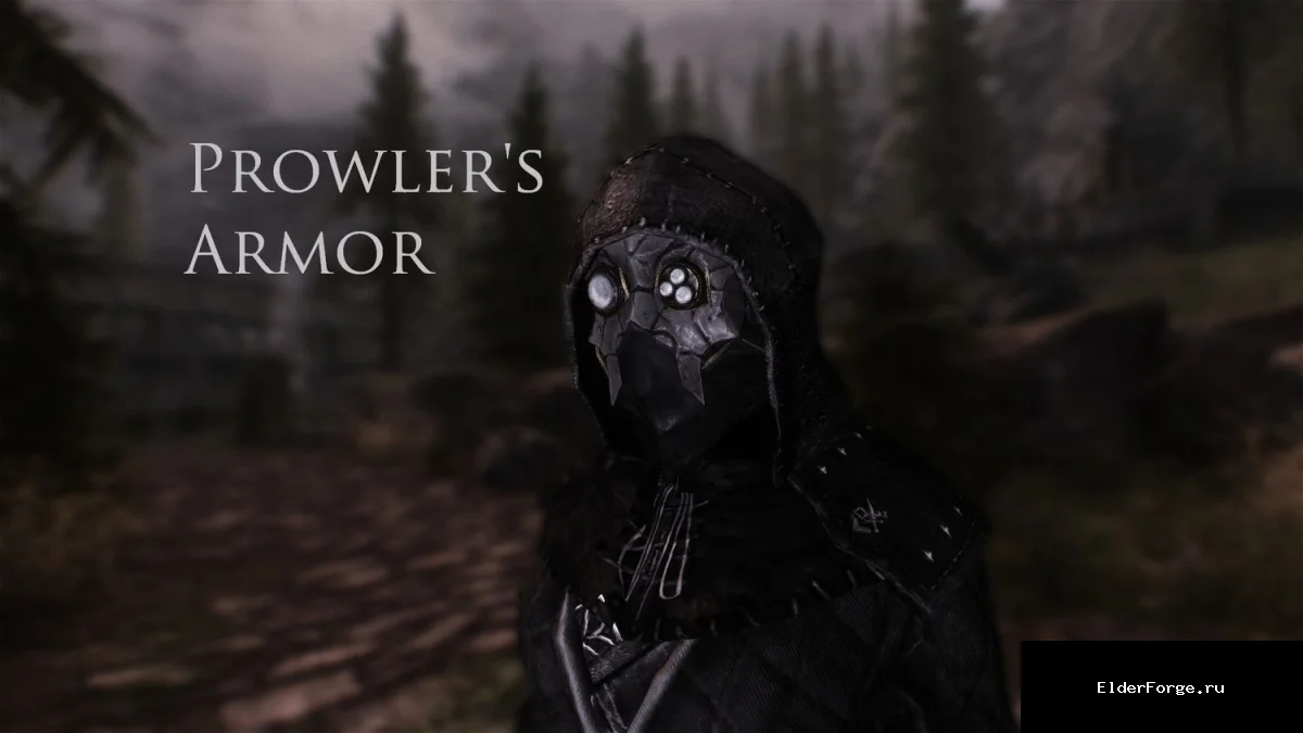 Обложка мода: Броня Бродяги — уникальный доспех с маской из Dishonored для Skyrim LE