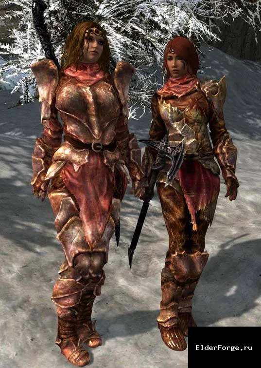 Обложка мода: Броня Dragonborn для женских тел UNP – Skyrim Legendary Edition
