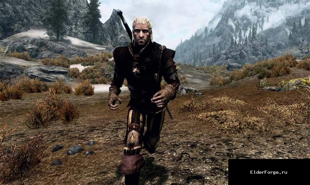 Обложка мода: Броня Геральта из Ведьмака 2 для Skyrim Legendary Edition – крафт в кузнице