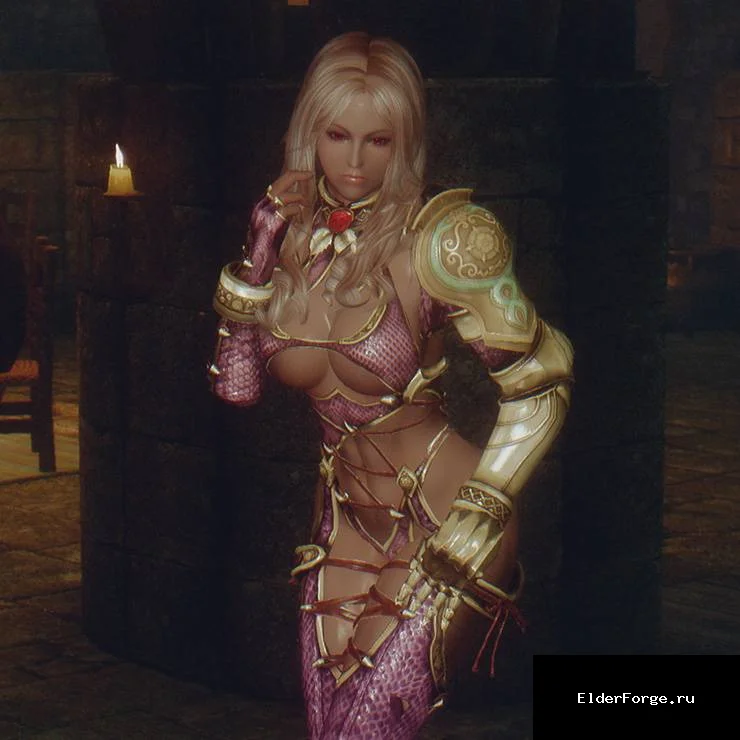 Обложка мода: Броня Иви Валентин из Soulcalibur IV для Skyrim LE – CBBE