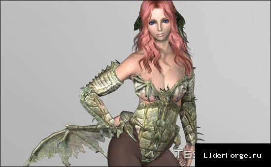 Обложка мода: Броня Королевы Драконов для женских персонажей в Skyrim LE
