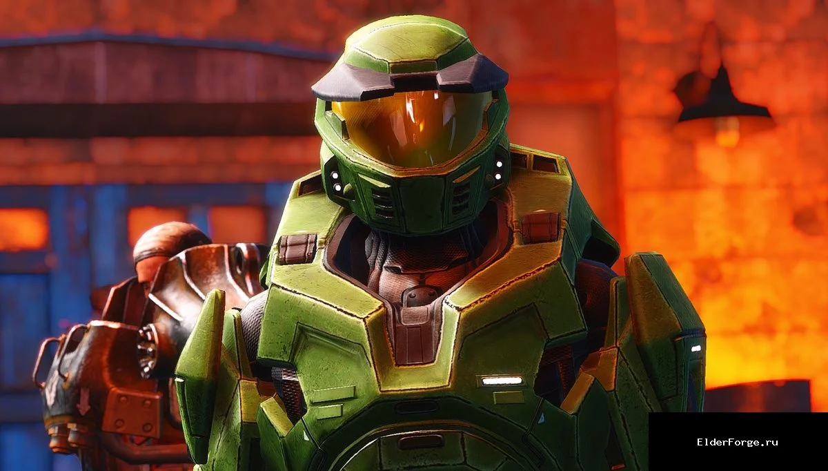 Обложка мода: Броня Марк V из Halo 3 для Fallout 4 – стильный защитный комплект