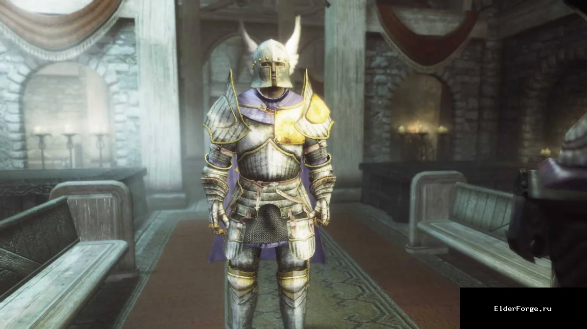 Обложка мода: Броня паладина для Skyrim LE – тяжёлая эбонитовая защита от hothtrooper44