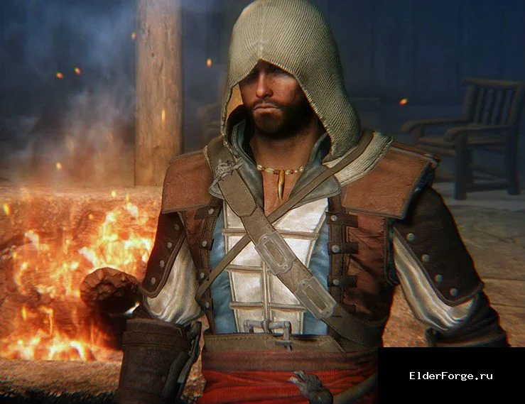 Обложка мода: Броня пирата‑ассасина из Assassin's Creed IV для Skyrim LE