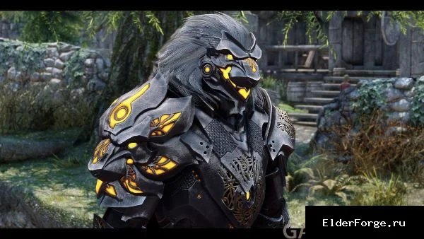 Обложка мода: Броня Сильвермейн из Godfall для Skyrim SE – полная комплектация