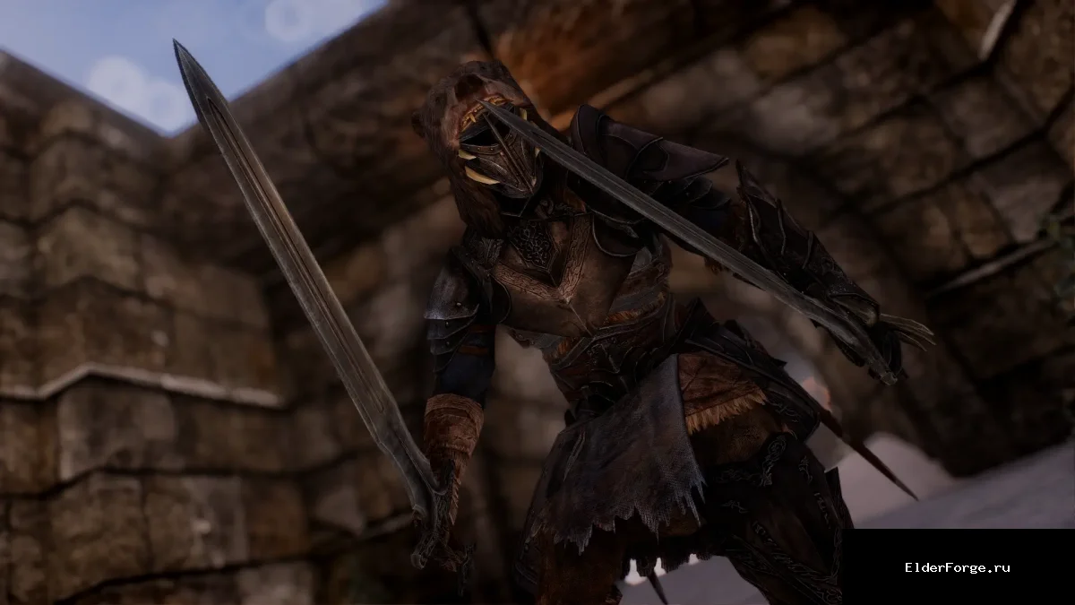 Обложка мода: Броня Штормового Кулака для Skyrim SE‑AE — стильный набор для любого персонажа