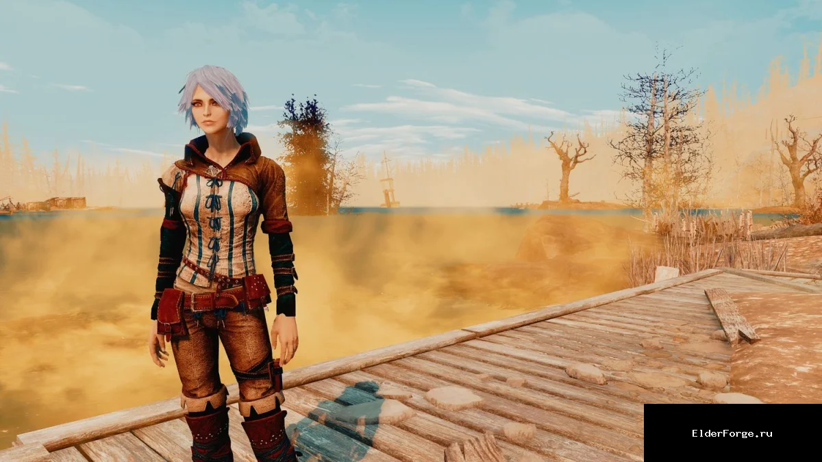 Обложка мода: Броня Трисс из Witcher 2 для Fallout 4 – эпический набор