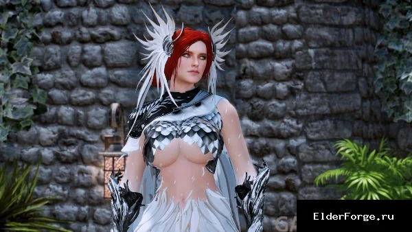 Обложка мода: Броня Валькирии из Black Desert Online для Skyrim SE – CBBE SMP